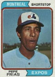 1974 Topps Baseball Cards      468     Pepe Frias